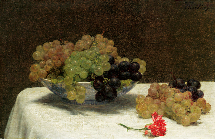 方丹·拉图尔 Fantin-Latour 静物与葡萄 Still Life with Grapes